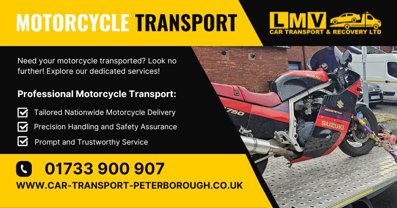 About Motorcycle Transport in Thorney
