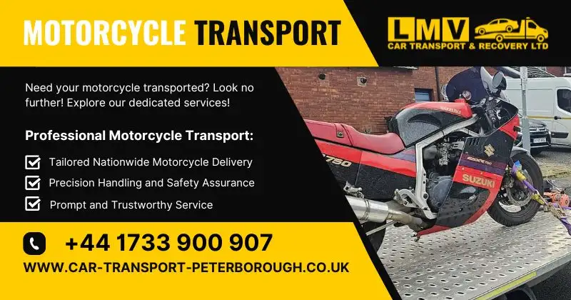About Motorcycle Transport in Peterborough